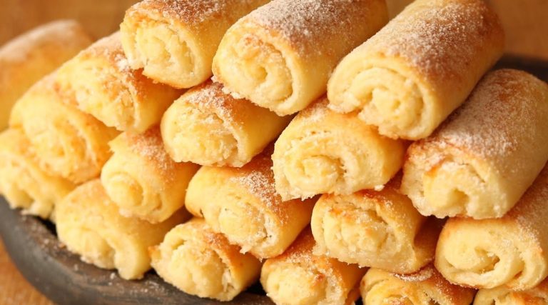 Творожное печенье трубочки с начинкой. Вкусно, быстро и просто!
