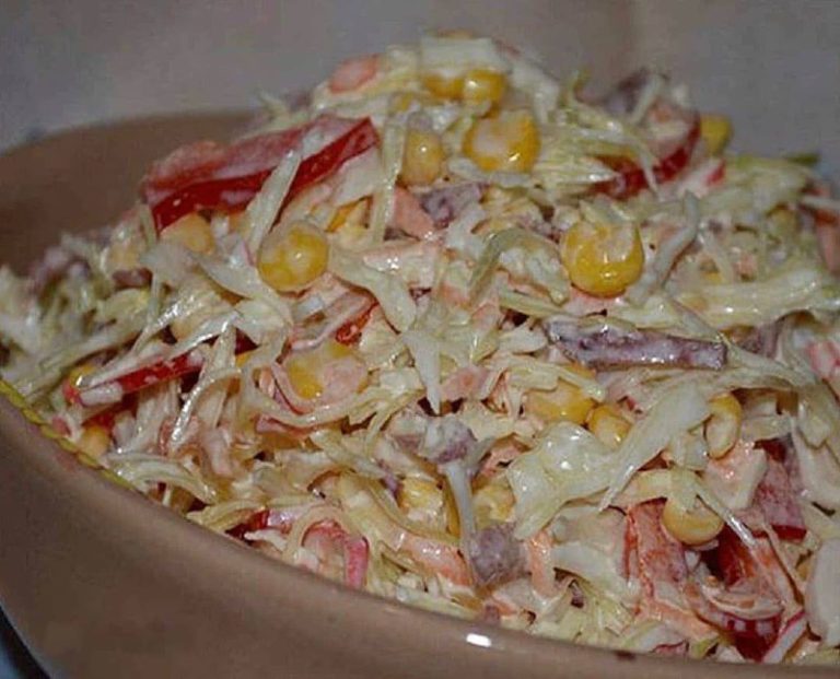 Салат «Семёновна»! Вкусный салат на скорую руку. И ничего варить не надо!