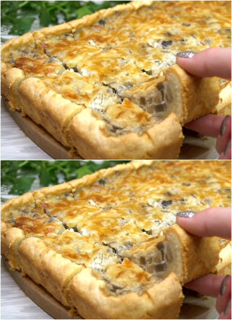 Пирог закусочный с грибами, без которого не обходится ни одно застолье. Делюсь рецептом