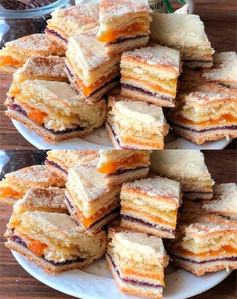 Татарский трехслойный пирог. Этот пирог получается изумительно вкусным. Начинка из кураги, чернослива и лимона придают ему кислинку и пользу.