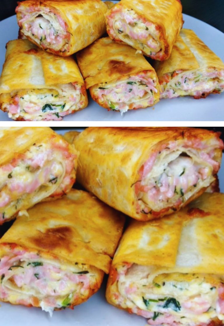 Оригинальные рулетики. Отличный вариант для сытного завтрака!