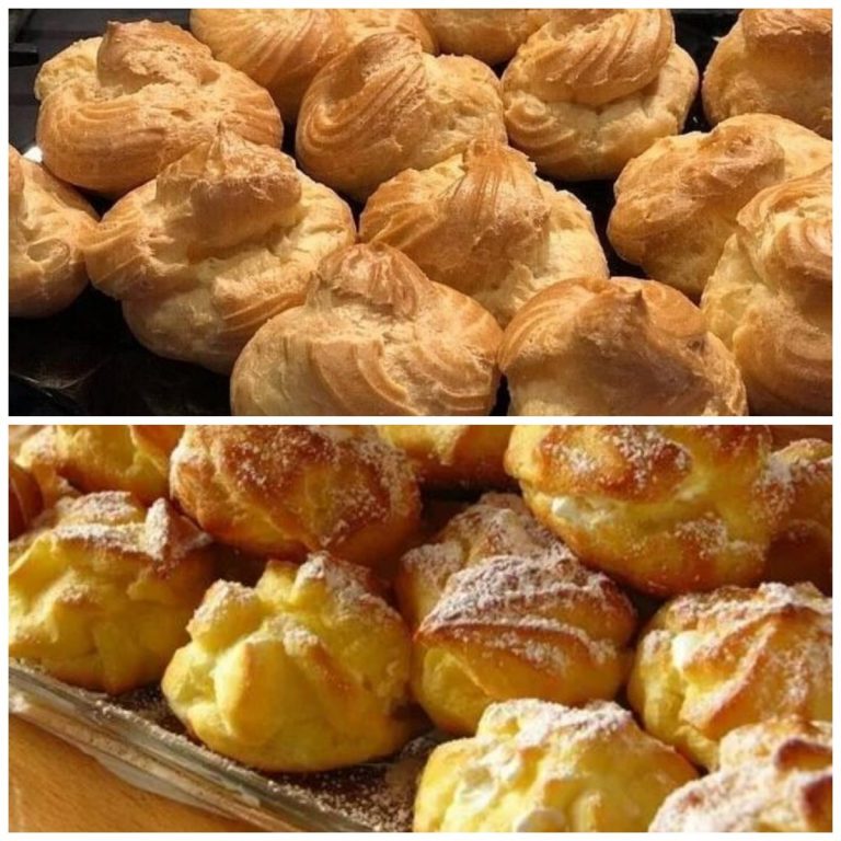 1 ст муки, 4 яйца, 100 г масла для самых простых, но очень вкусных эклеров со сгущенкой!