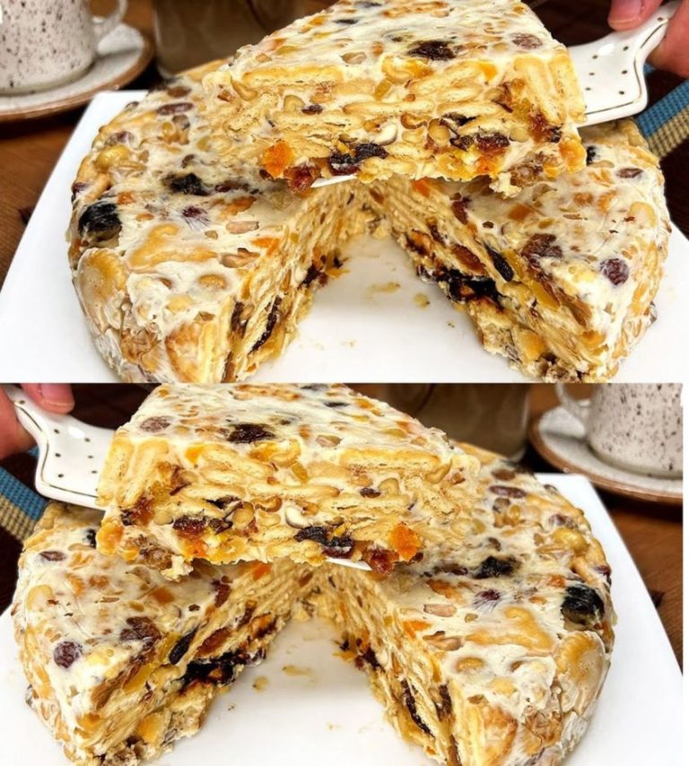 Необычный Рождественский торт. Вкусный десерт без муки и выпечки.