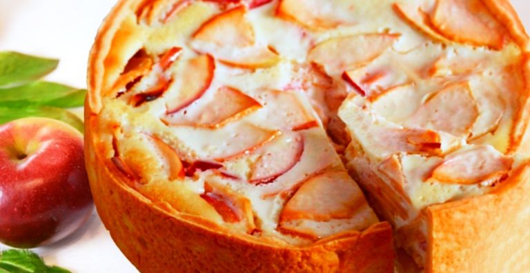 Намного лучше Шарлотки: много начинки и вкусное тесто. Яблочный пирог «Пломбир»!