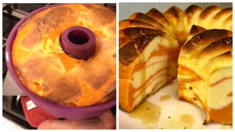 Тыквенный пирог без муки и манки – «Золотой мрамор»: нежный, ароматный и очень вкусный!