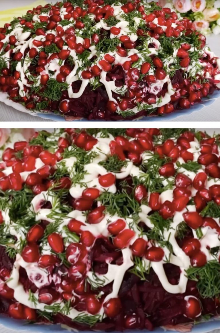 Праздничный слоенный салат. Вкусный, сытный и с кислинкой!