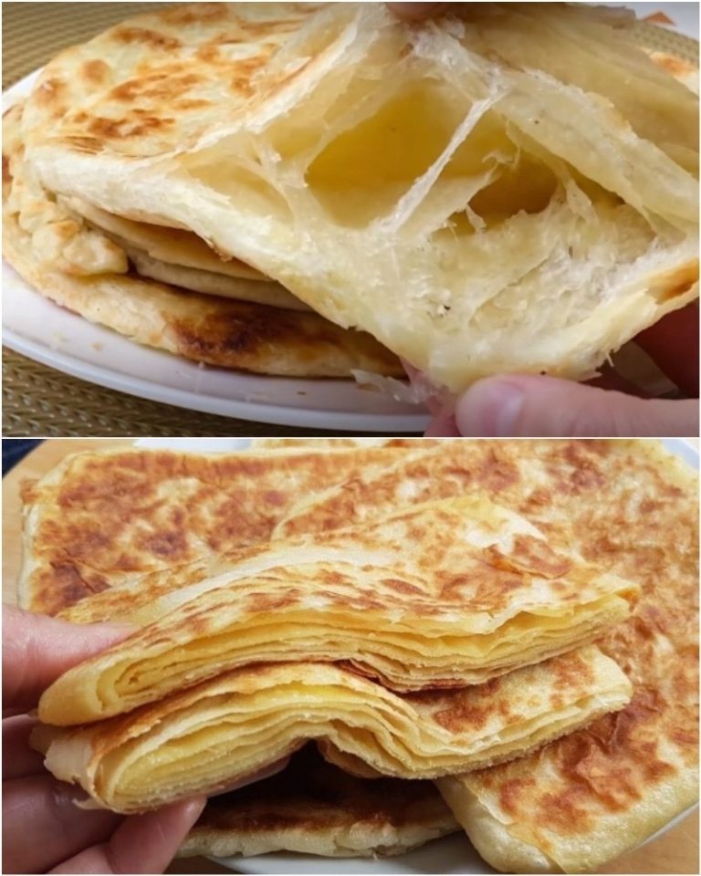 МУКА И КИПЯТОК: ЧАСТО ГОТОВЛЮ ТАКИЕ СЛОЁНЫЕ ЛЕПЁШКИ ВМЕСТО ХЛЕБА.