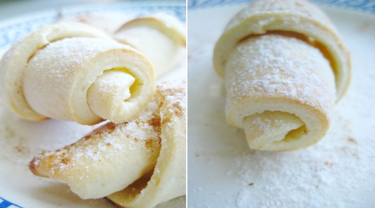 Рогалики из творожного теста. Безумно вкусные и нежные! Тесто с творогом получается мягким, рассыпчатым!