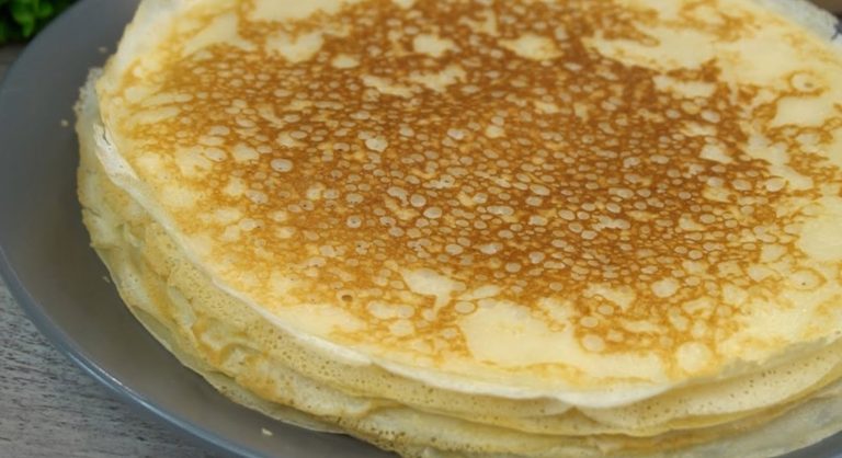 Блины «всего по одному стакану». Легко запомнить, просто приготовить!