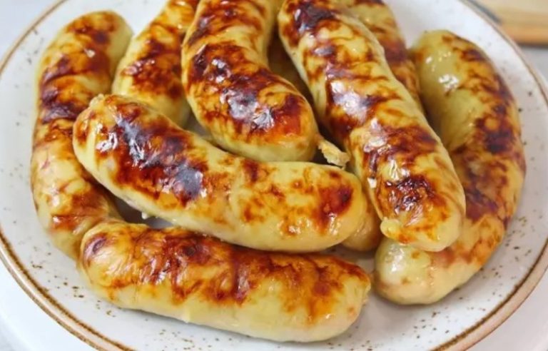 Картофельные колбаски с мясом!