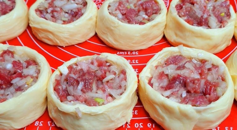Золото, а не закуска. Пирожки с мясной начинкой: пышные, мягкие и не крошатся!