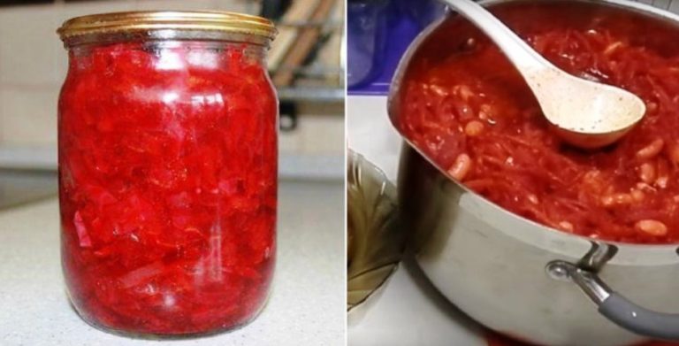 Открыл баночку и борщ почти готов! Рецепт вкуснейшей заправки для борща на зиму!