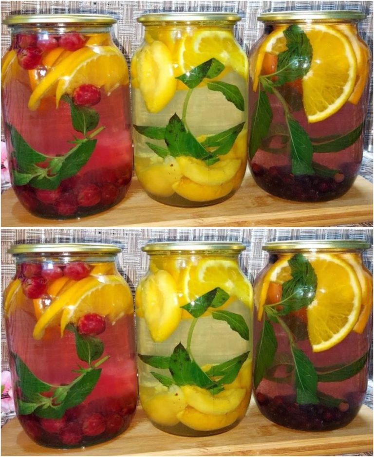 Такой компот закрываю каждый год все больше и больше: фруктовый мохито на зиму