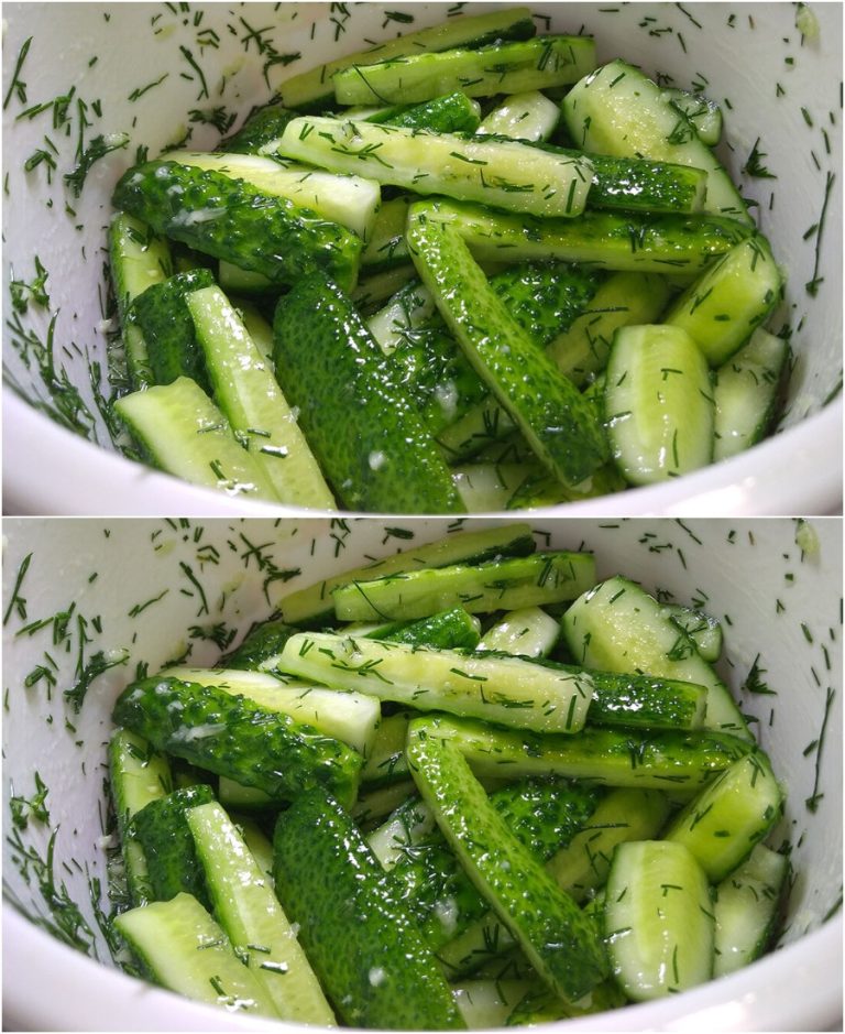 Вкуснейшие хрустящие огурчики: 5 минут и всё готово. Лучшая закуска!