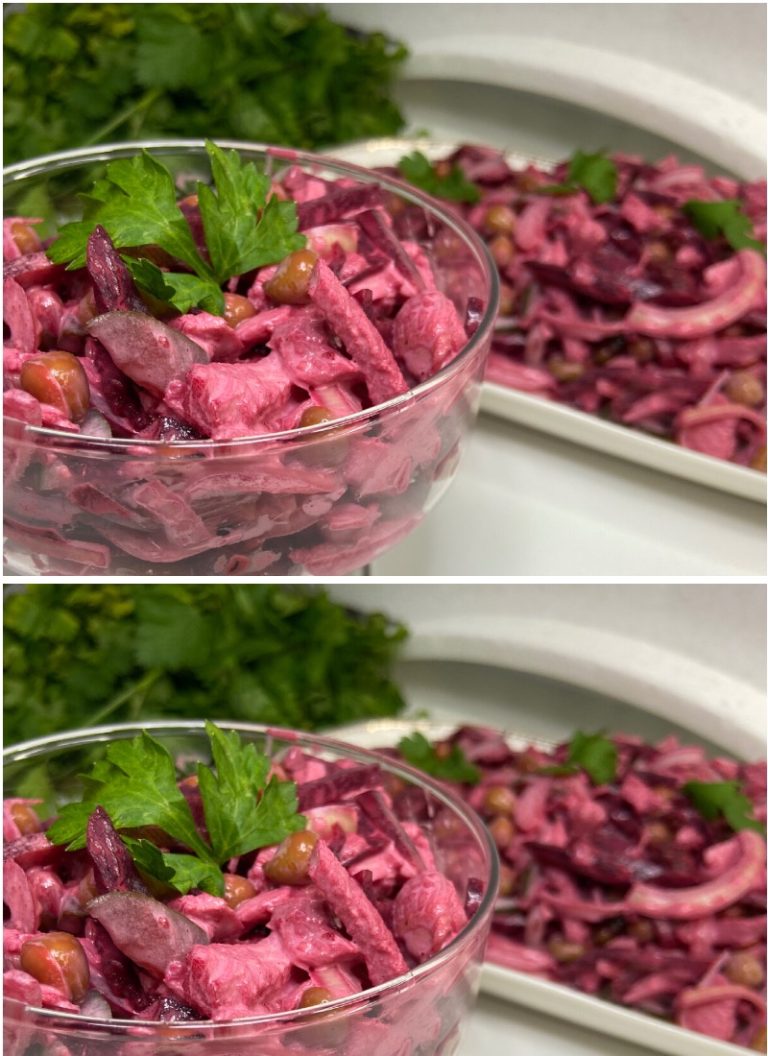 Салат из свёклы «Королевский», который не просто удивил, а ошеломил моих гостей: делюсь рецептом