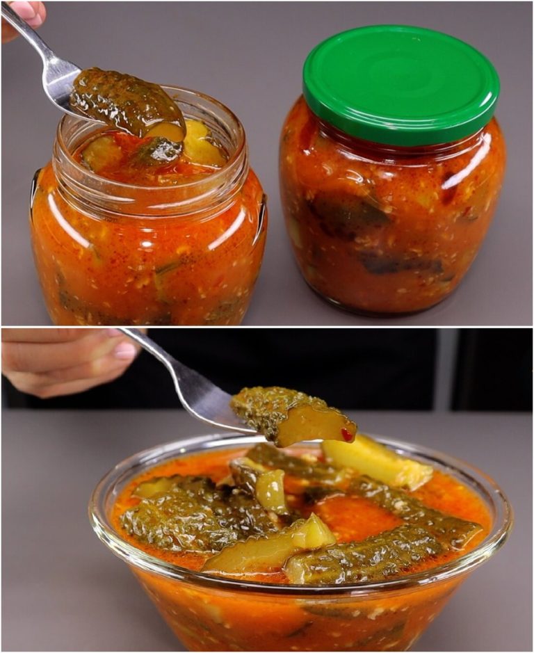 Закрыла на зиму 35 банок этой закуски из огурцов и ничего не осталось. Уж очень вкусно и хранится в шкафу