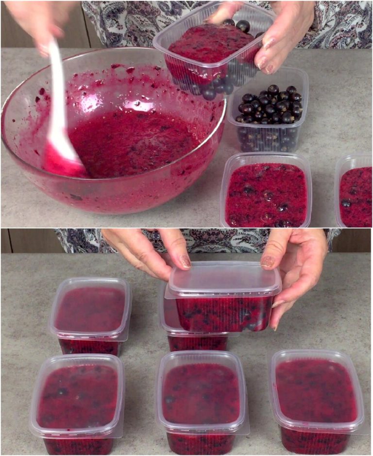 Черную смородину едим всю осень, зиму и весну, а ягоды как свежие: смородина в муссе, ну очень вкусно и полезно