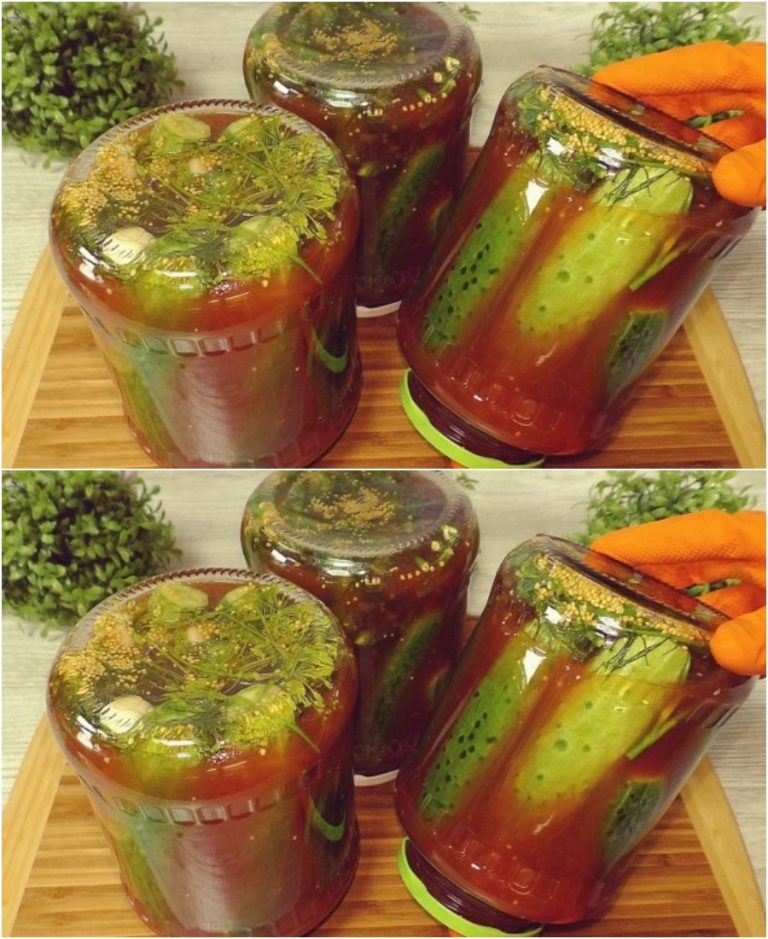 До весны никогда не остаются. Готовлю так уже много лет: огурчики с острым кетчупом