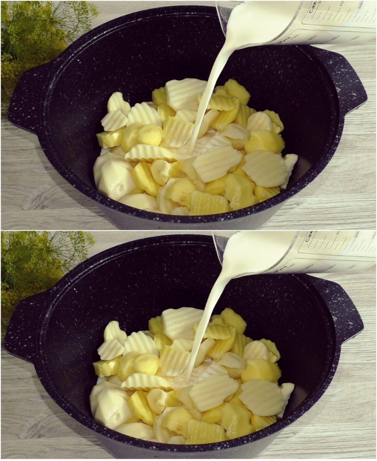 Залила картофель молоком и на плиту, а затем в духовку: теперь всегда так делаю. Сочнее и вкуснее блюда у меня не получалось