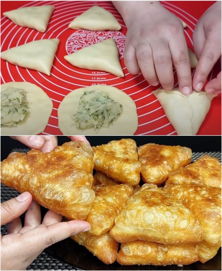 Яйцо, кефир и 10 минут времени. Пирожки с картофелем, яйцом и луком. Муж за обе щеки уплетает