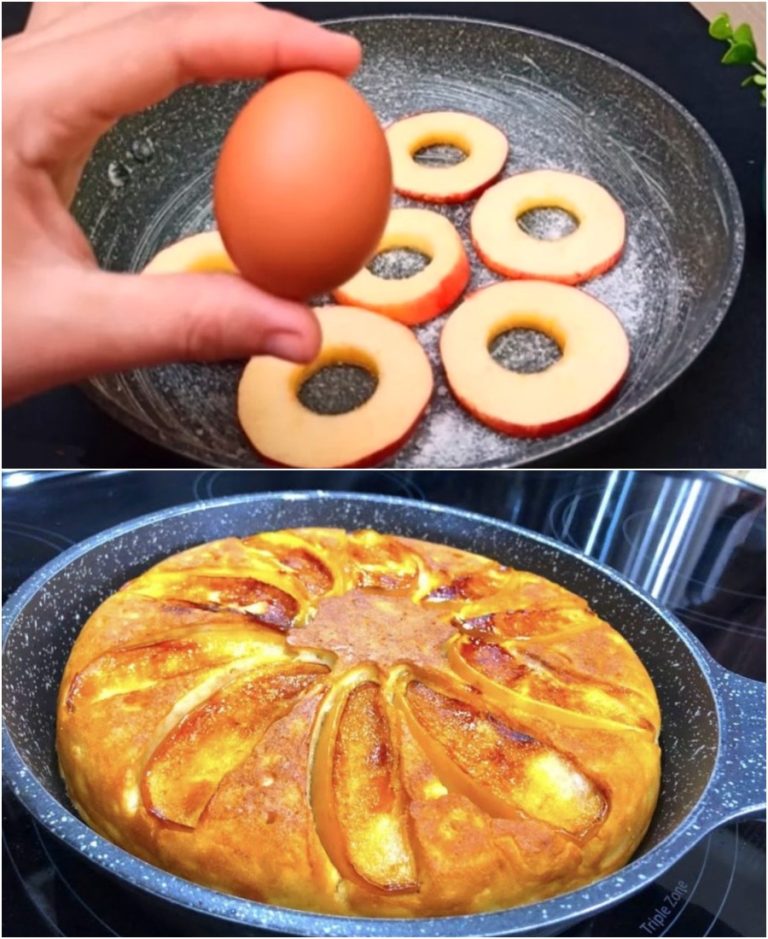 1 яйцо, яблоко, молоко и мука: торт-пирог на сковороде за 15 минут. Рецепт покорил весь интернет