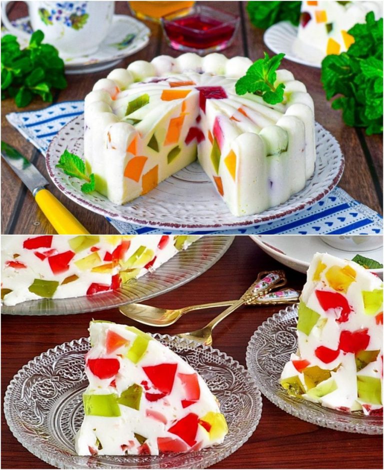 Легкий, воздушный и низкокалорийный торт «Битое стекло» на праздничный стол: делюсь рецептом