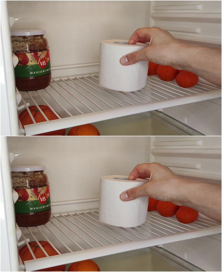 Положила рулон туалетной бумаги в холодильник и не ожидала такого результата