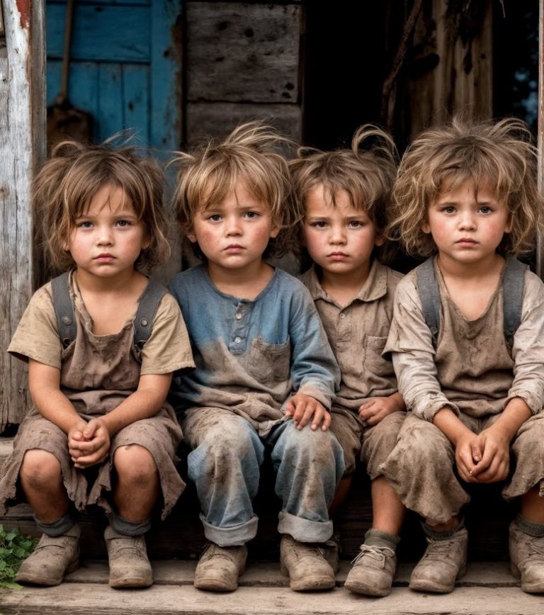 Под дверь дома мне подбросили четверых ребятишек