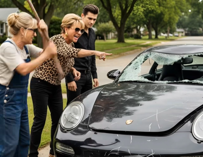 Высокомерный сын, припарковавший Porsche, и неожиданная реакция, которая преподала ему урок