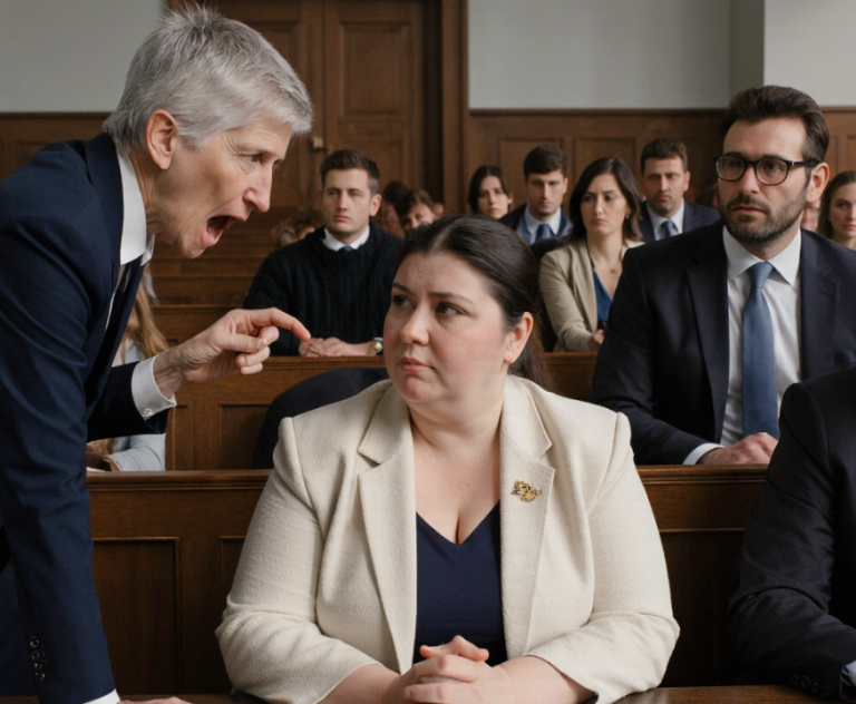 — Мой сын всё у тебя отберёт, ты без копейки останешься! — кричала Лене свекровь в зале суда