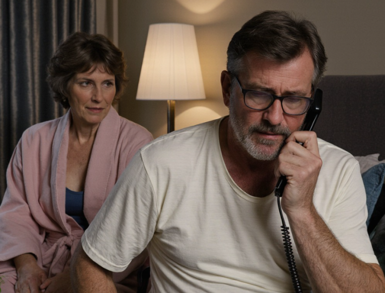 Проснувшись ночью, жена услышала тихий разговор на кухне, а подойдя поближе, поняла, что муж разговаривает с другой