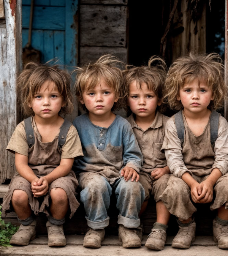 Под дверь дома мне подбросили четверых ребятишек.