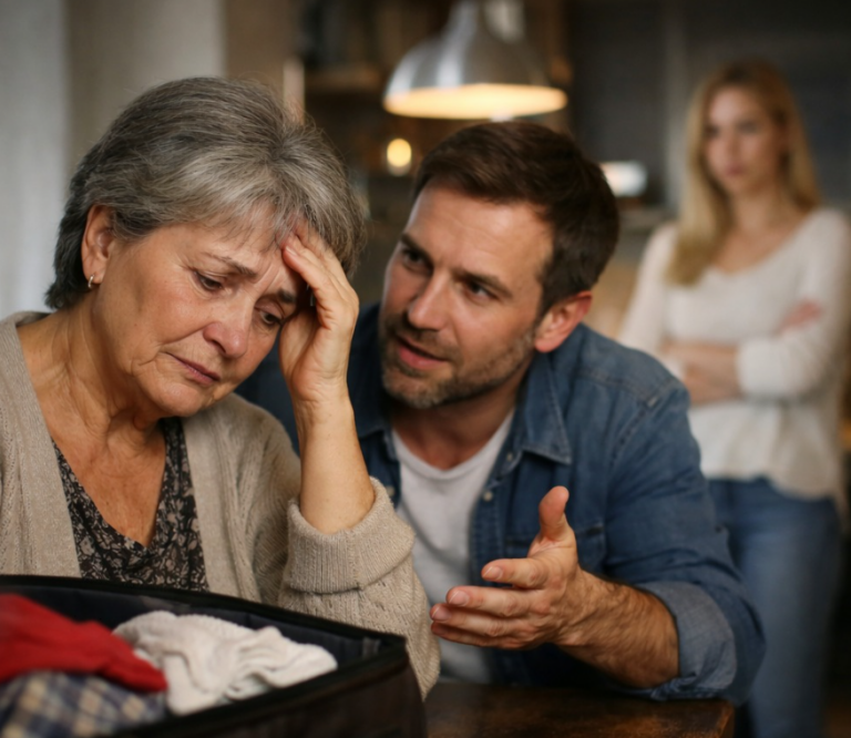 Мамуль, конечно, переезжай к нам навсегда, Оля будет рада, я с работы уволюсь, буду с тобой сидеть — сказал муж