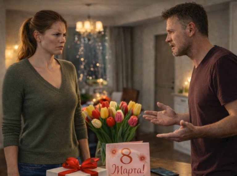 — Твоя мама меня на порог не пускает, а на 8 Марта ждёт подарок? — не выдержала Ксения