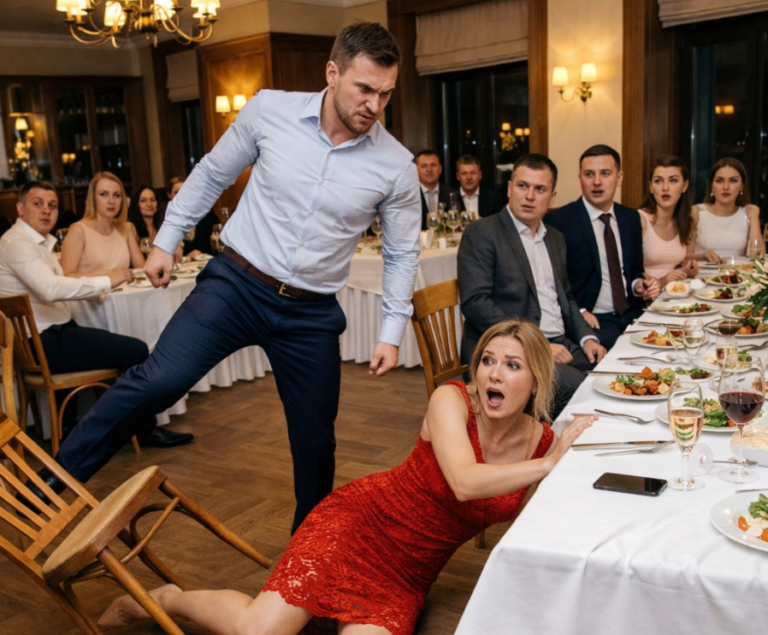 «Знай свое место!» — муж при коллегах выбил из-под меня стул. Через 11 минут ему позвонили, и он затрясся от страха