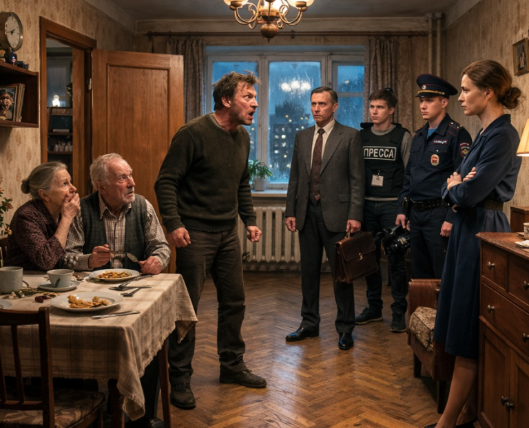 Муж при свёкрах схватил меня за волосы: «Знай своё место, дура!» Его мать хохотала. Через 17 минут в дверь позвонили трое