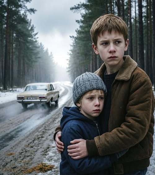 Двое мальчишек с плакатом „Помогите нашей маме“. Мимо проехали сотни машин. Никто не сбавил скорость. Остановился только один дядя