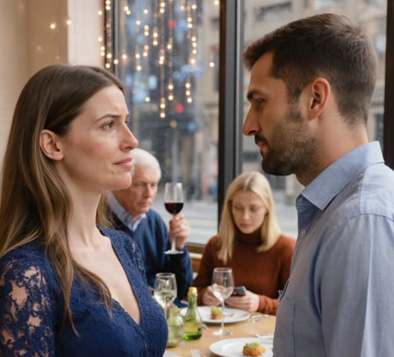 — Ты обещал ужин только для нас двоих! А теперь полный стол чужих людей! — глаза жены блестели от обиды