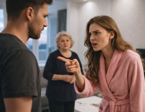 — Мне не нужна помощь твоей матери, пусть она уезжает до праздников, иначе я за себя не ручаюсь, — поставила мужу ультиматум