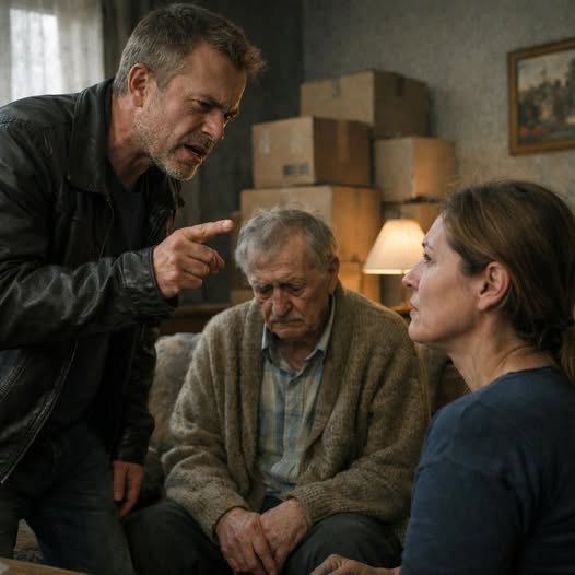 — Забери отца к себе! Я его квартиру продам. Мне деньги нужны, — потребовал брат