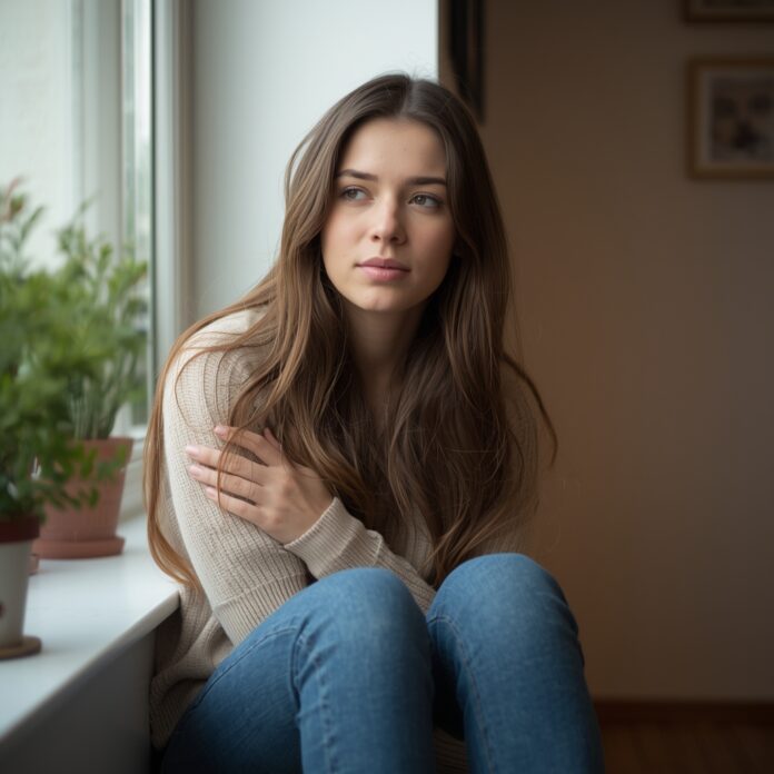 lucid-origin_Image_is_a_portrait-style_photograph_featuring_a_young_woman_sitting_indoors_nea-0