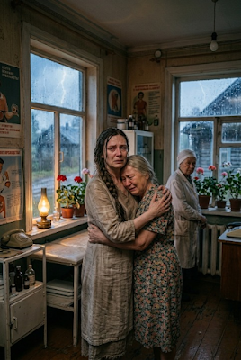 Сёстры под июльским ливнем