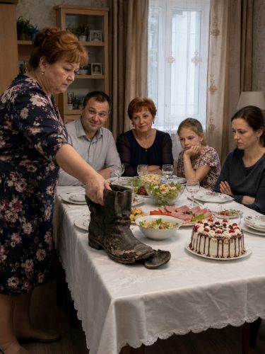 Я поставила дочкины изношенные сапоги на стол рядом с тортом на дне рождения зятя и вот почему…