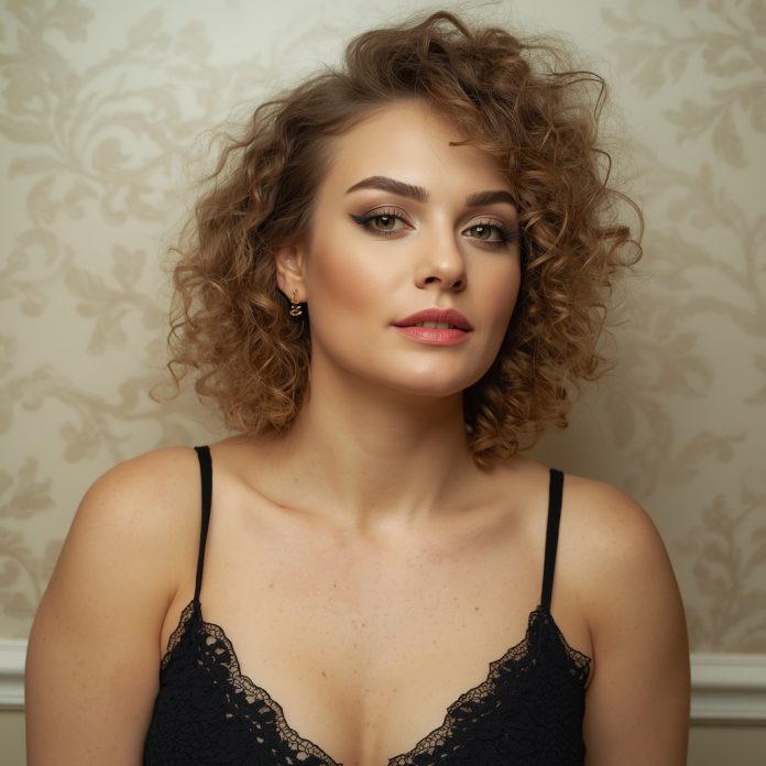 lucid-origin_Image_is_a_portrait-style_photograph_featuring_a_woman_with_light_skin_and_curly-0