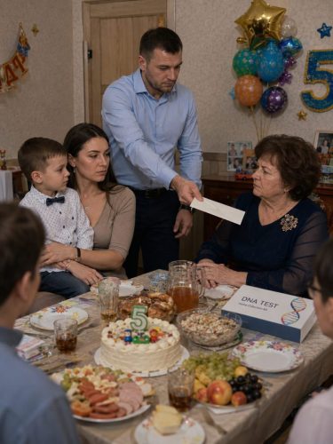 На дне рождения 5-летнего сына свекровь потребовала сдать тест ДНК, считавшей его не из породы. Не ожидала такой реакции мужа…